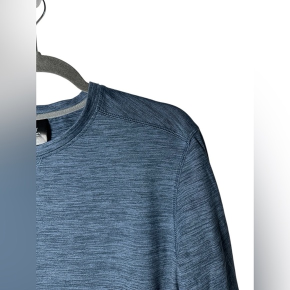 Member’s Mark Tech Crew Long Sleeve Shirt Blue Size Large - Picture 6 of 8